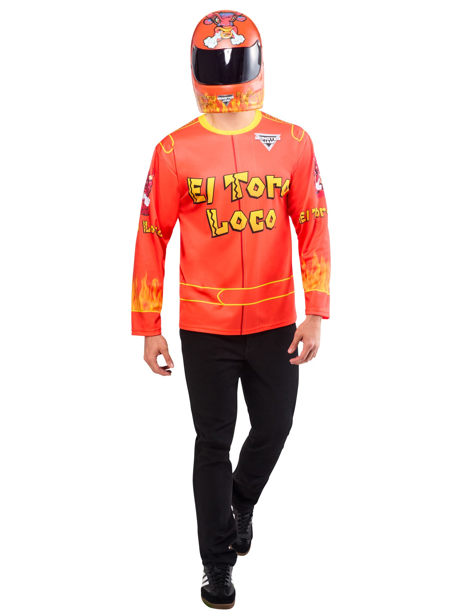 Men's Monster Jam El Toro Loco Top and Mask - costumes.com