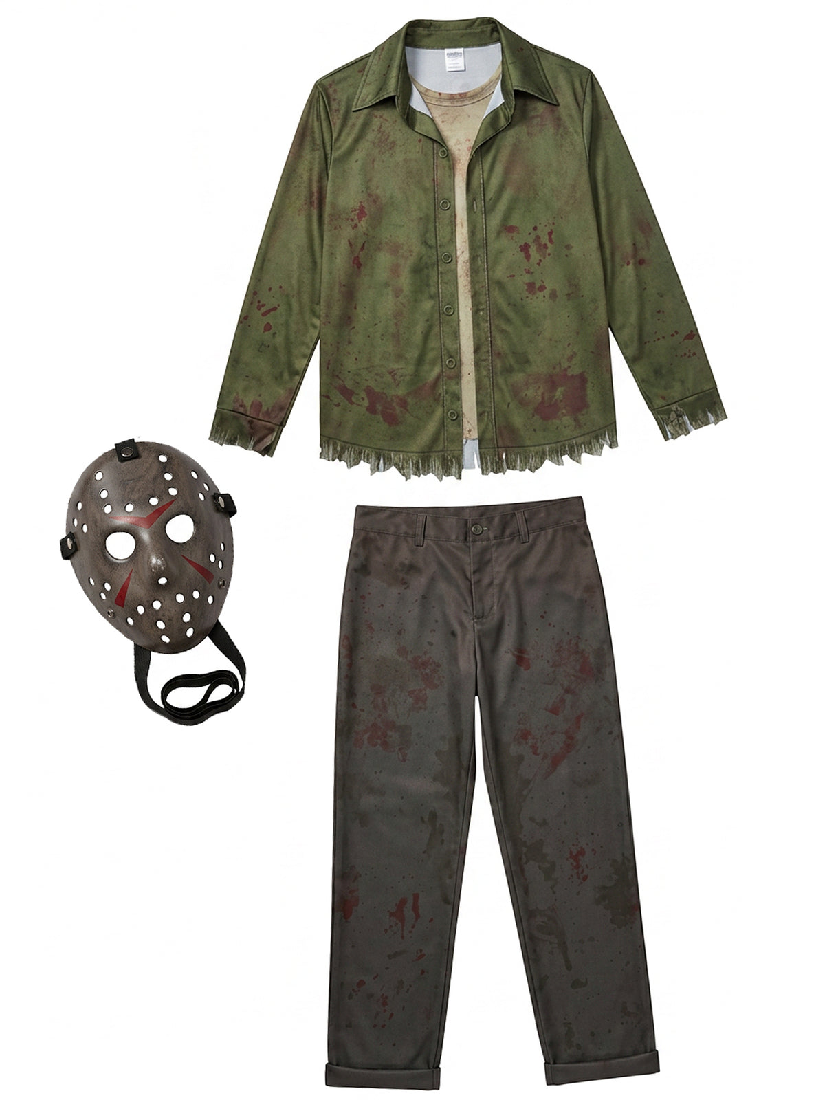 Men's Friday the 13th Jason Voorhees Costume - Deluxe - costumes.com