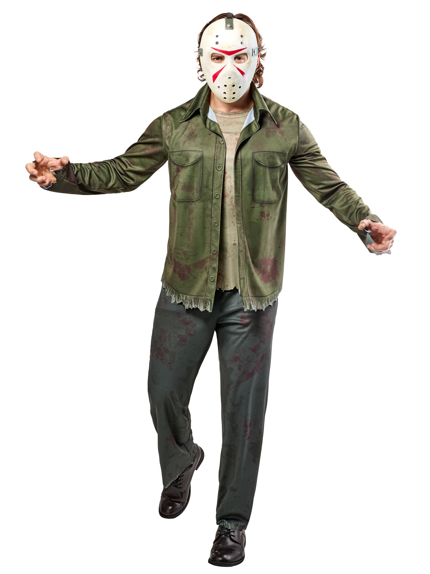 Men's Friday the 13th Jason Voorhees Costume - Deluxe - costumes.com