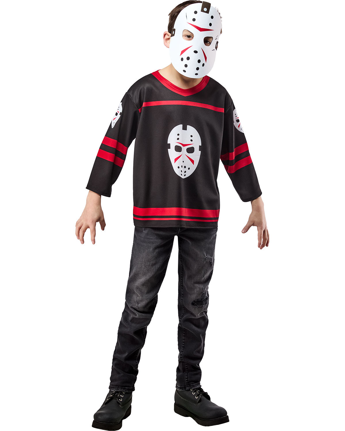 Boys' Friday the 13th Jason Voorhees Costume Top with Mask - costumes.com