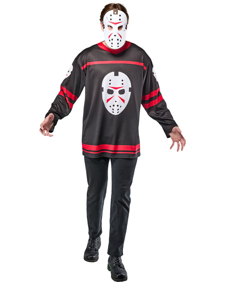 Men's Friday the 13th Jason Voorhees Costume Top with Mask