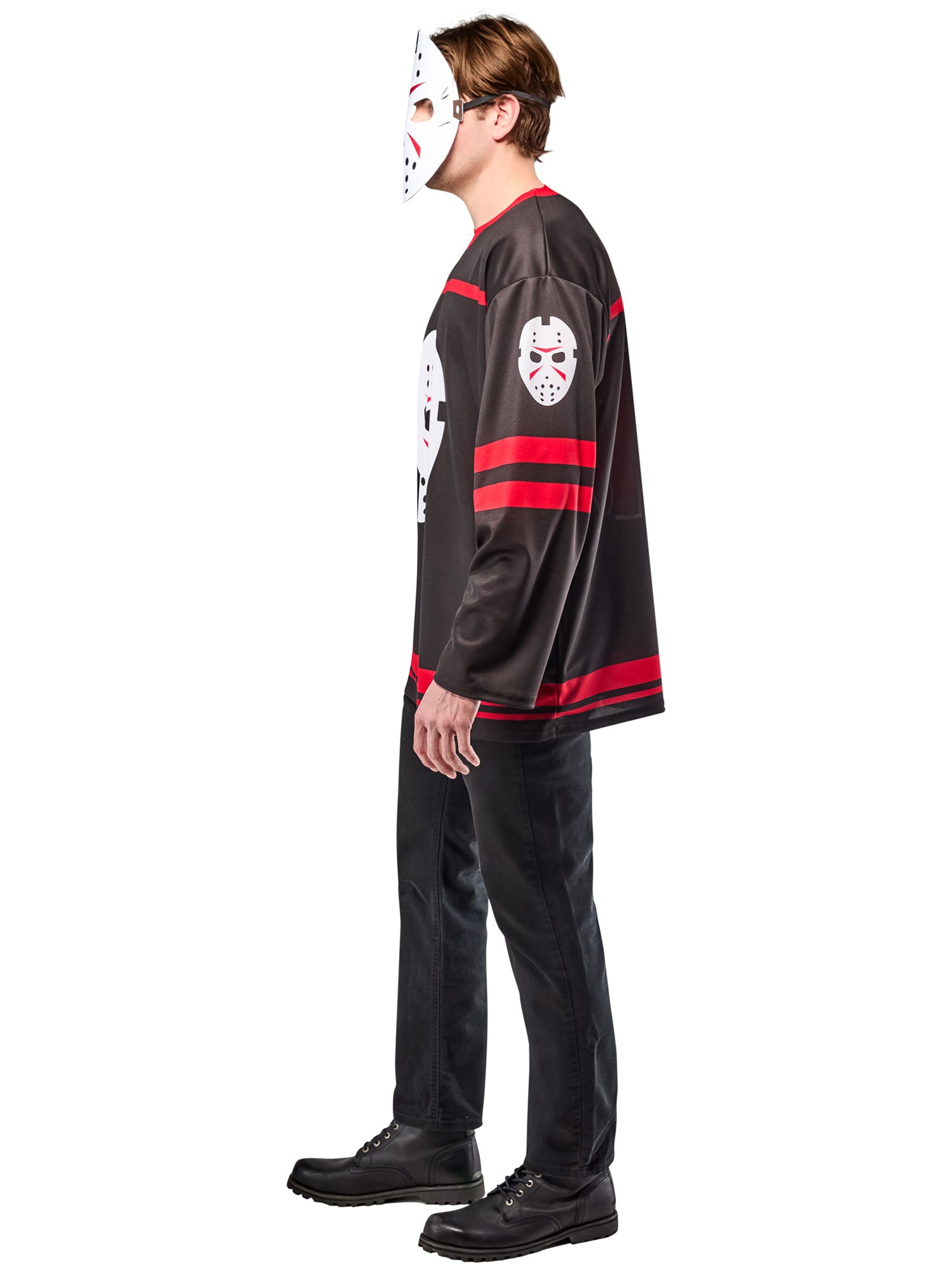 Men's Friday the 13th Jason Voorhees Costume Top with Mask - costumes.com