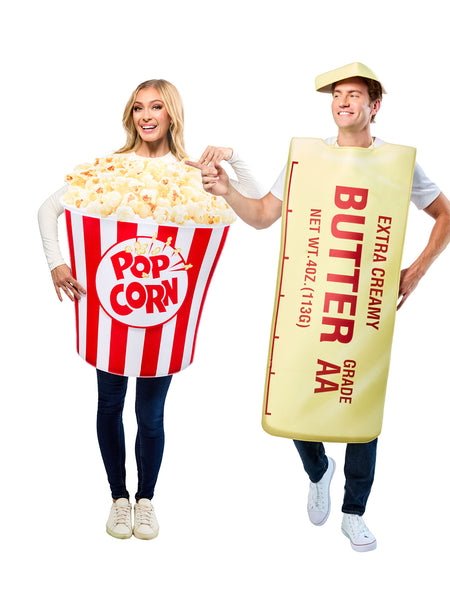 Adult Popcorn and Butter Couples Costume