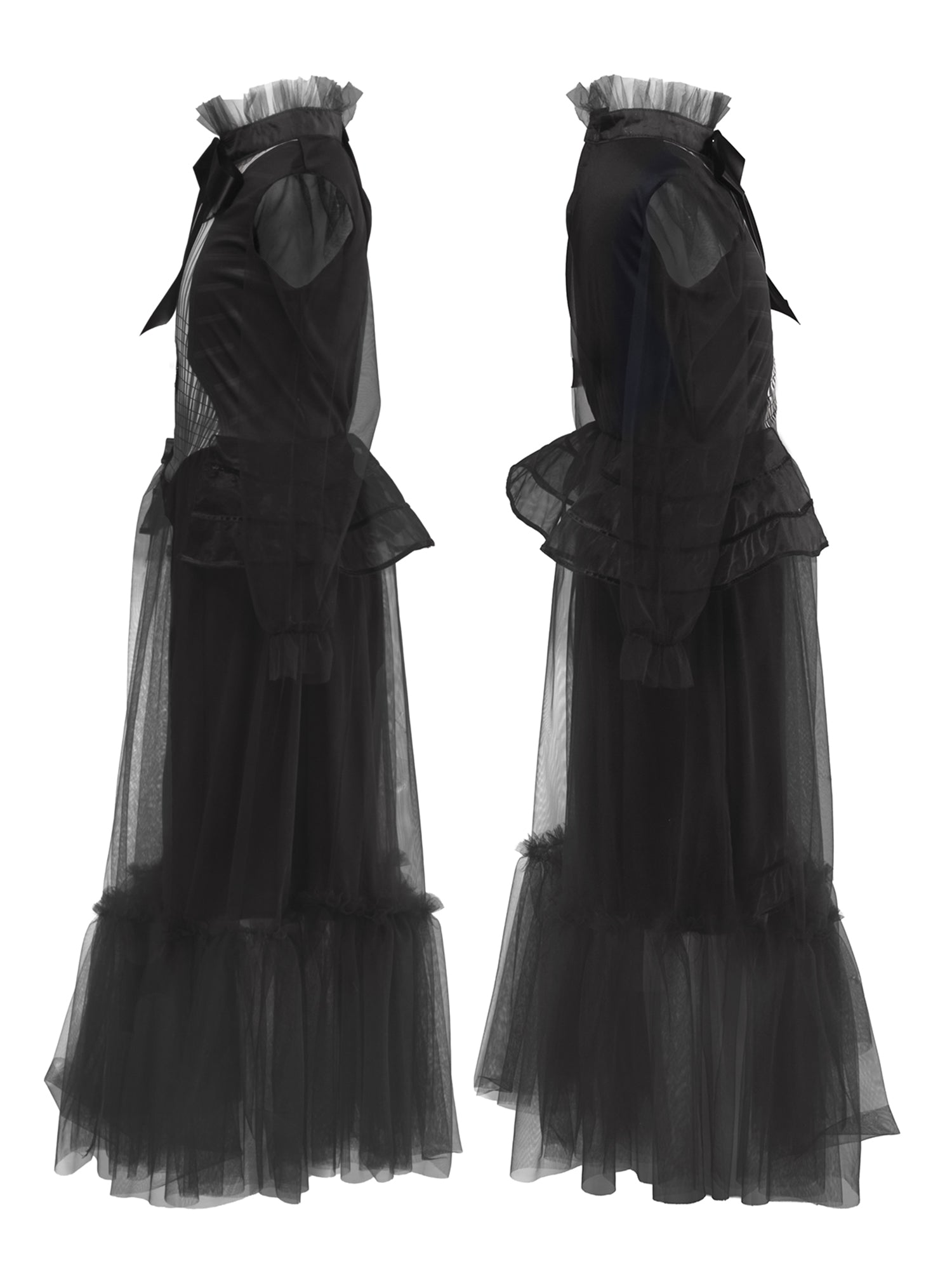 Girls' Wednesday Graveyard Gala Dress - Deluxe - costumes.com