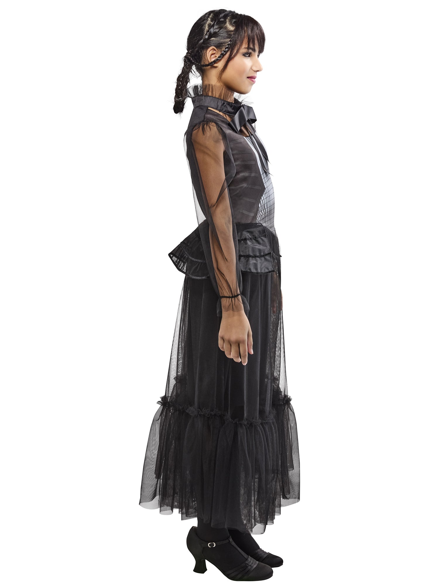 Girls' Wednesday Graveyard Gala Dress - Deluxe - costumes.com