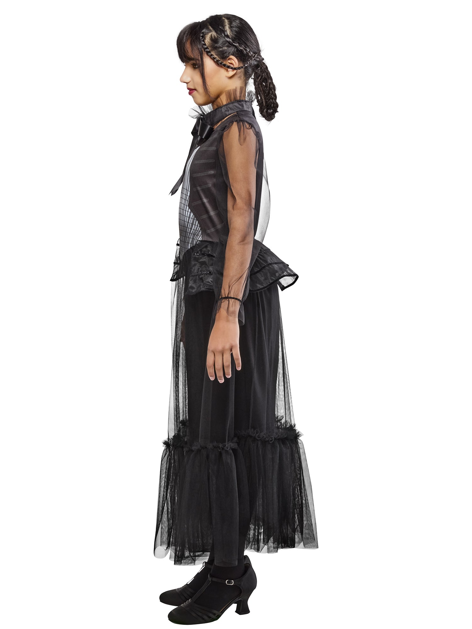Girls' Wednesday Graveyard Gala Dress - Deluxe - costumes.com