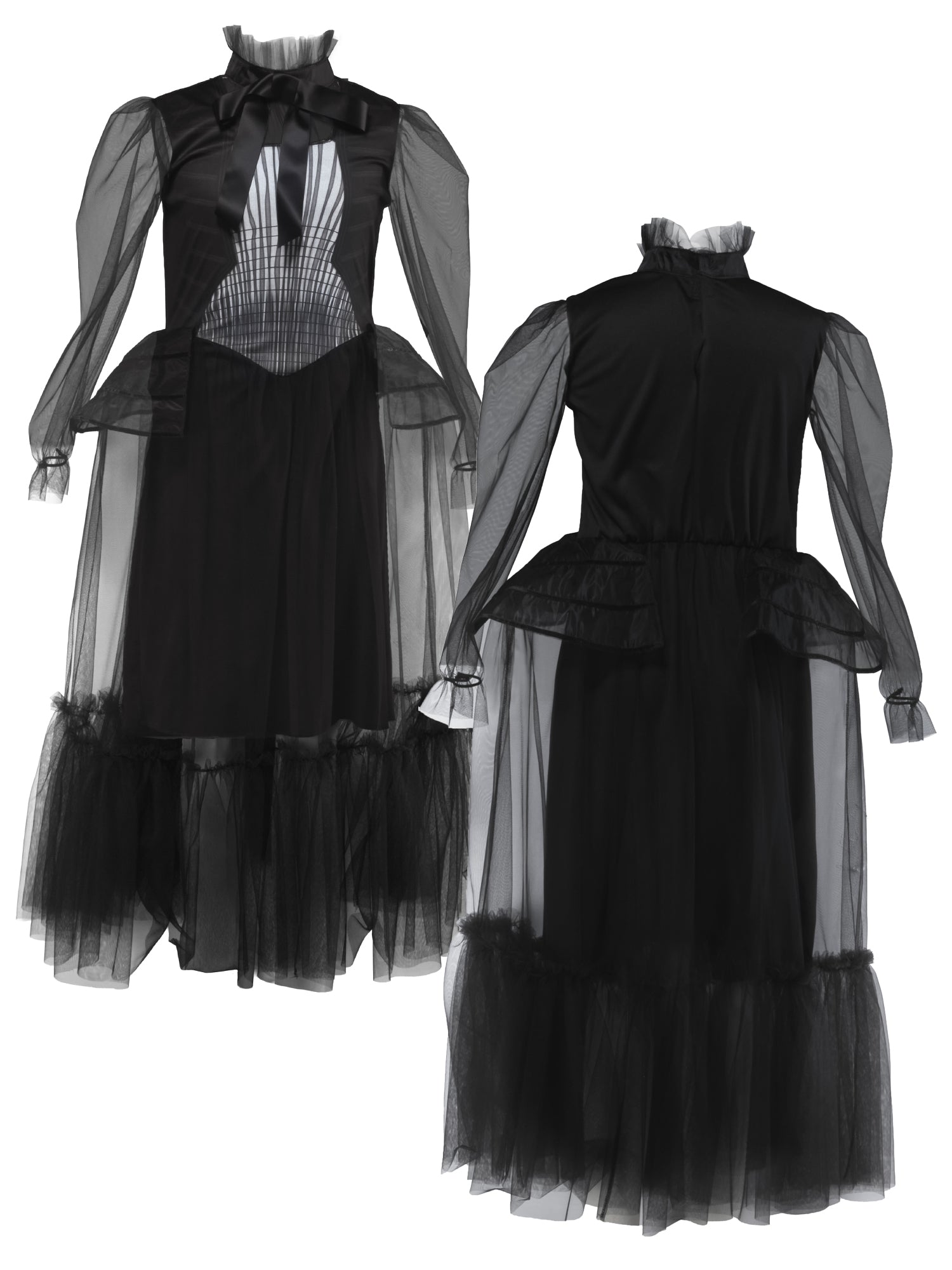 Girls' Wednesday Graveyard Gala Dress - Deluxe - costumes.com