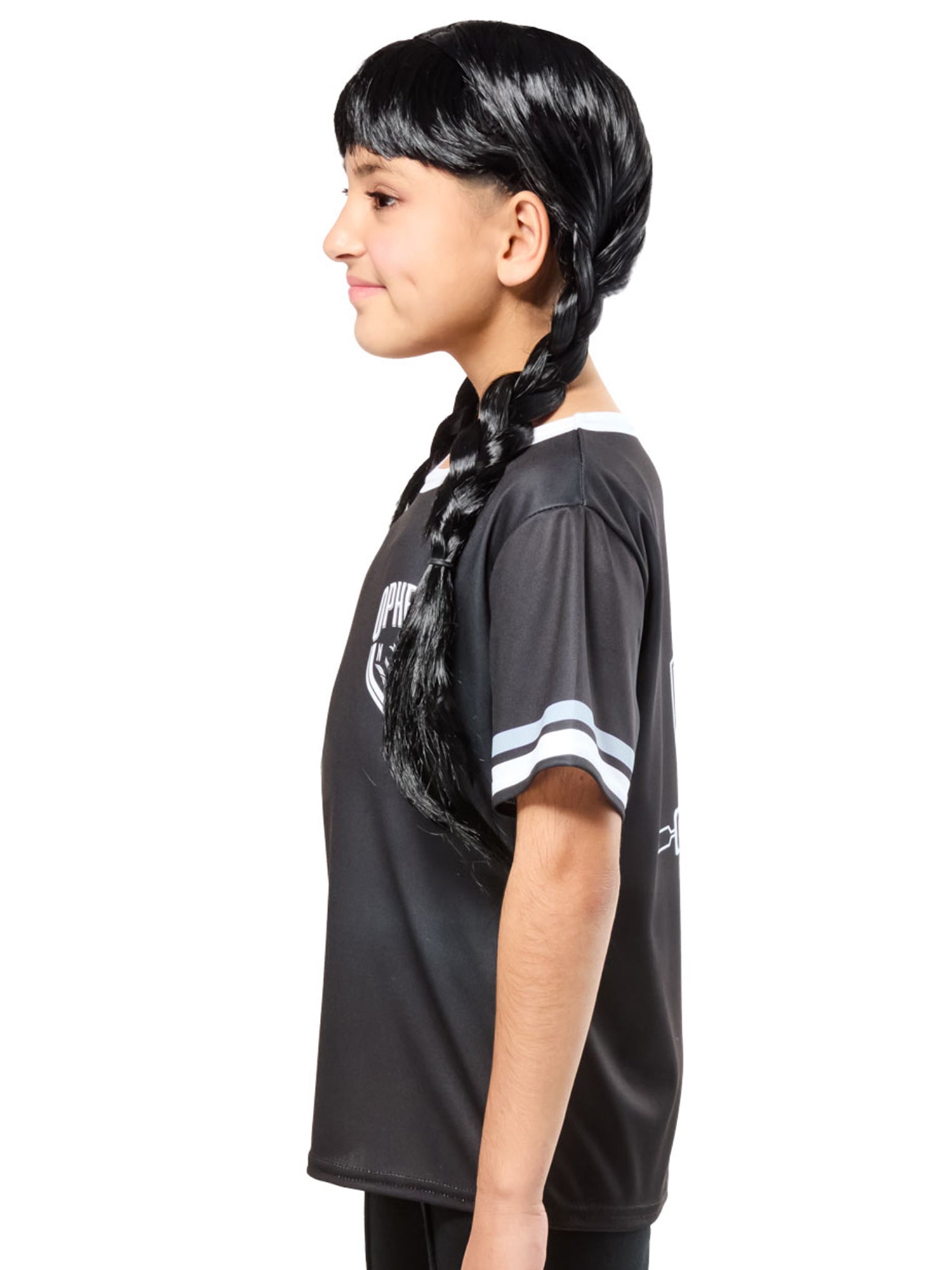Girls' Wednesday Nevermore Academy Ophelia Hall Black Top - costumes.com