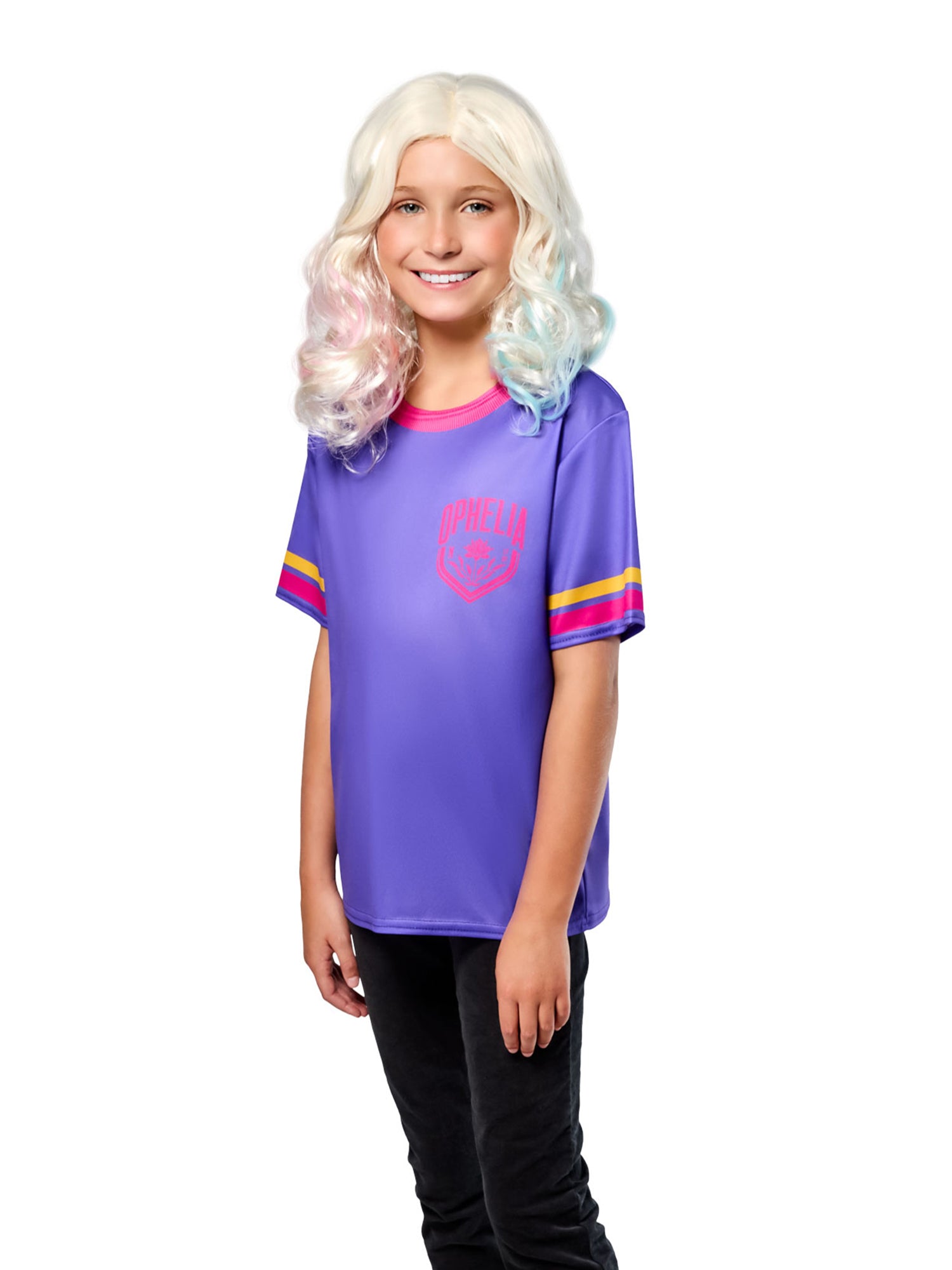 Girls' Wednesday Nevermore Academy Ophelia Hall Purple Top - costumes.com