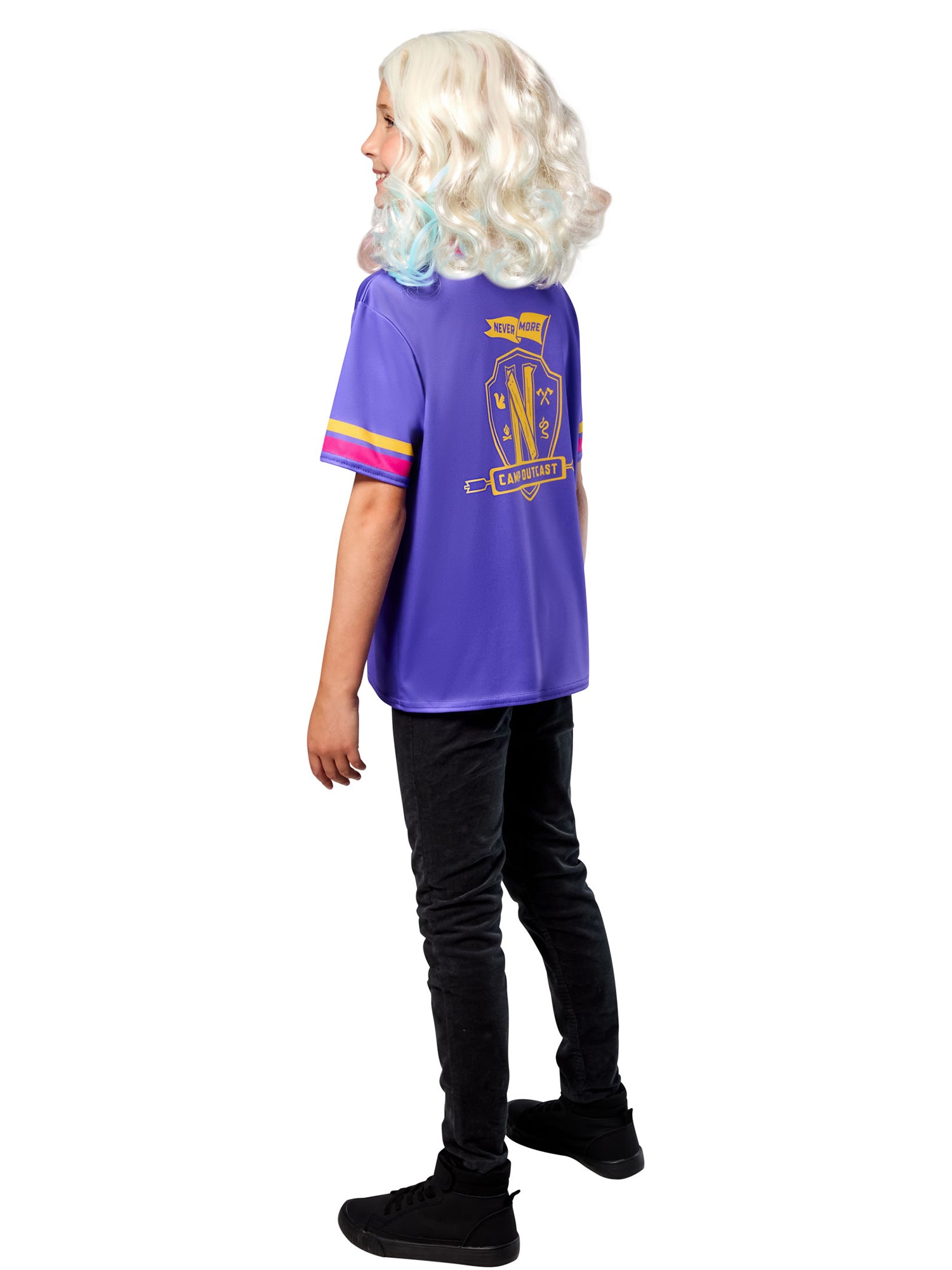 Girls' Wednesday Nevermore Academy Ophelia Hall Purple Top - costumes.com