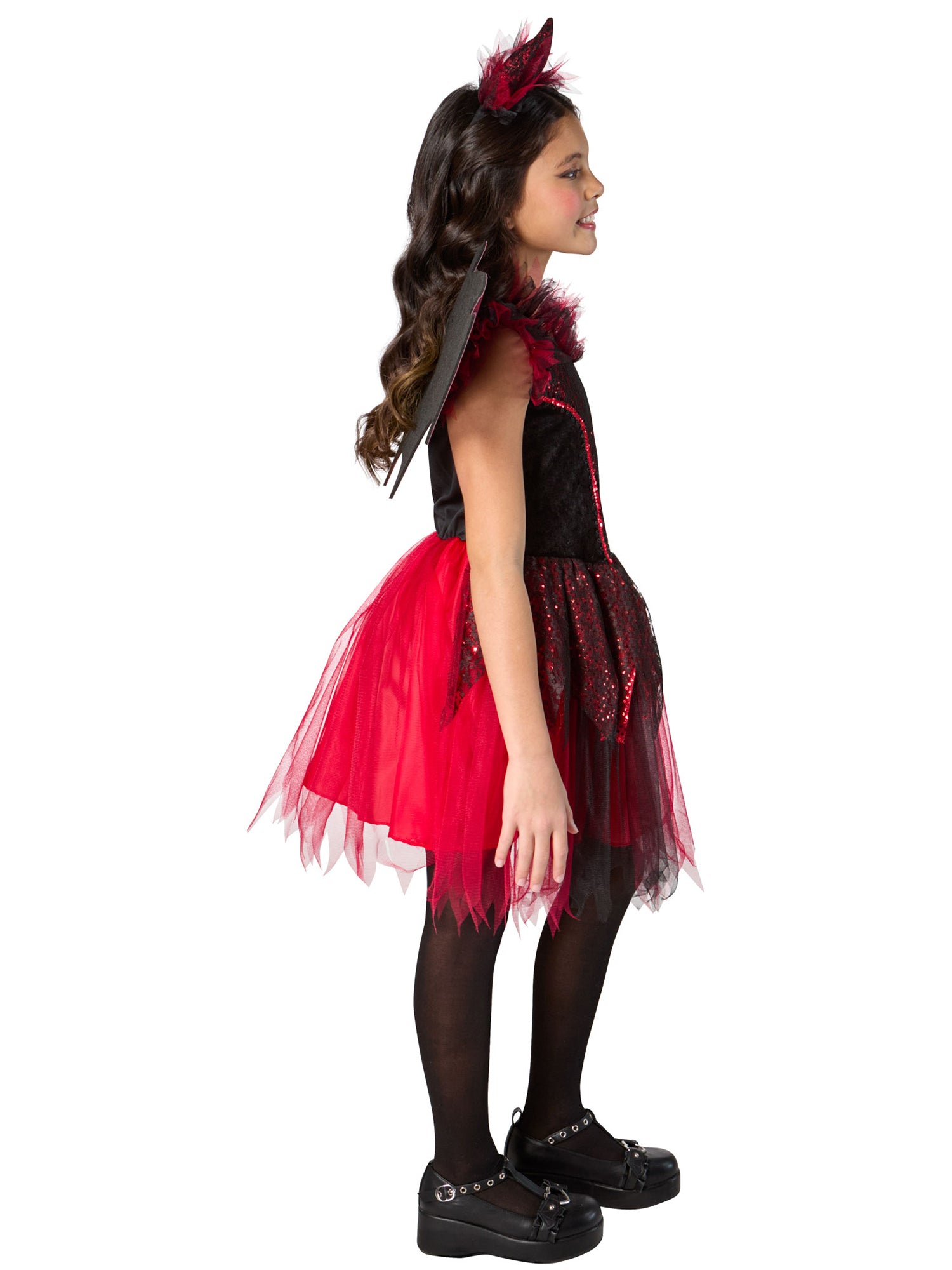Girls' Sequin Red Devil Costume - costumes.com
