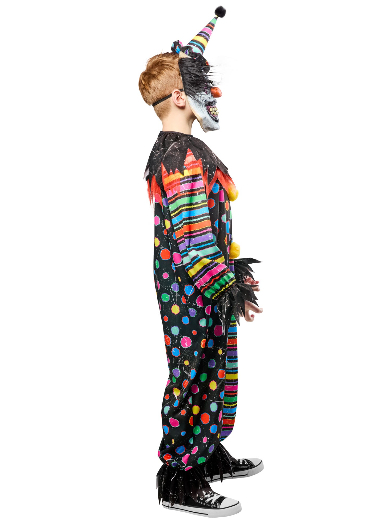 Boys' Neon Clown Creep Costume with Mask - costumes.com