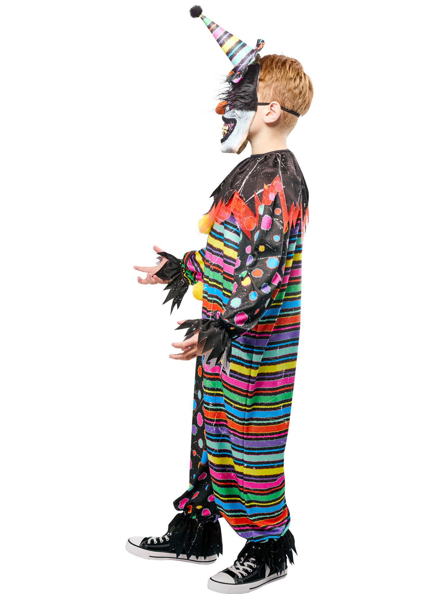 Boys' Neon Clown Creep Costume with Mask - costumes.com