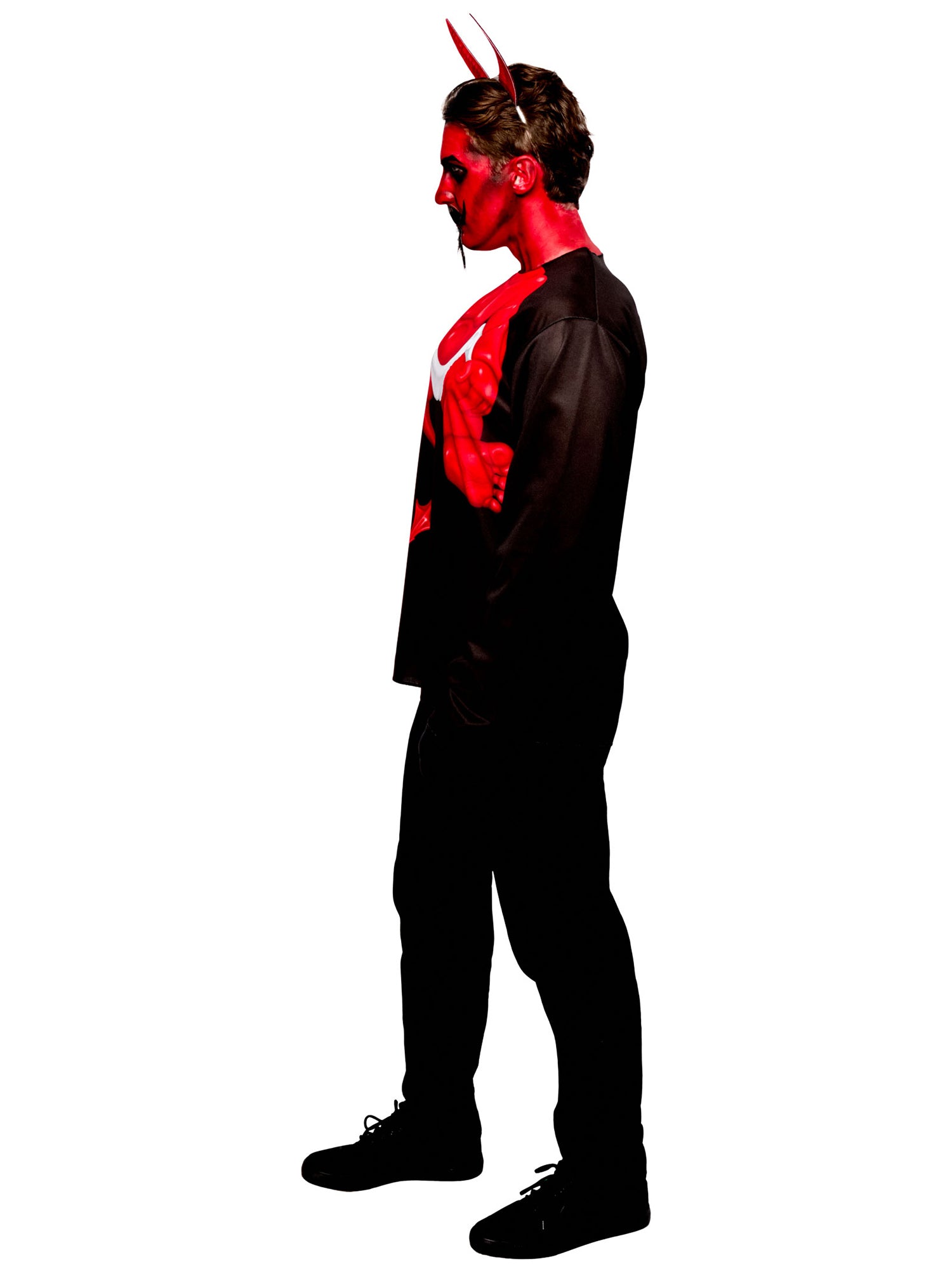 Men's Devil Baby Costume Top with Horns - costumes.com