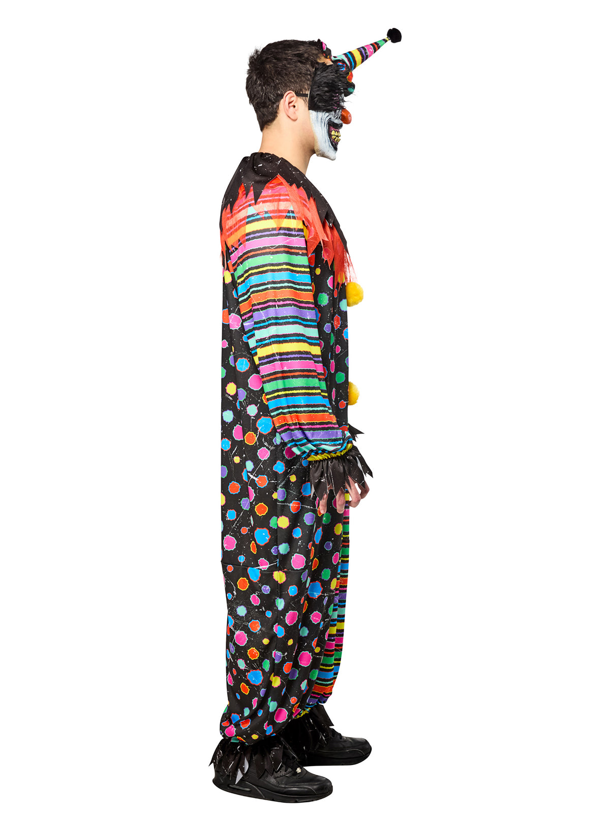 Men's Neon Clown Creep Costume with Mask - costumes.com