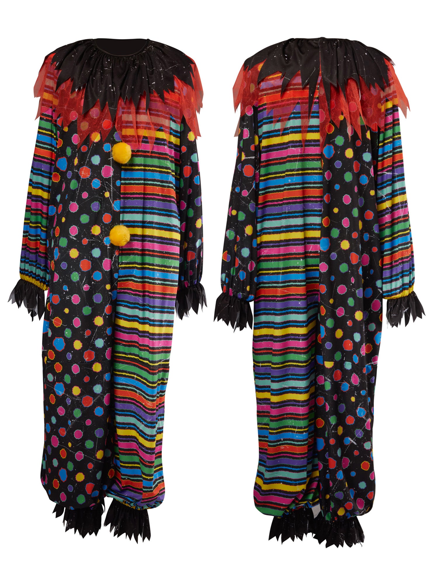 Men's Neon Clown Creep Costume with Mask - costumes.com