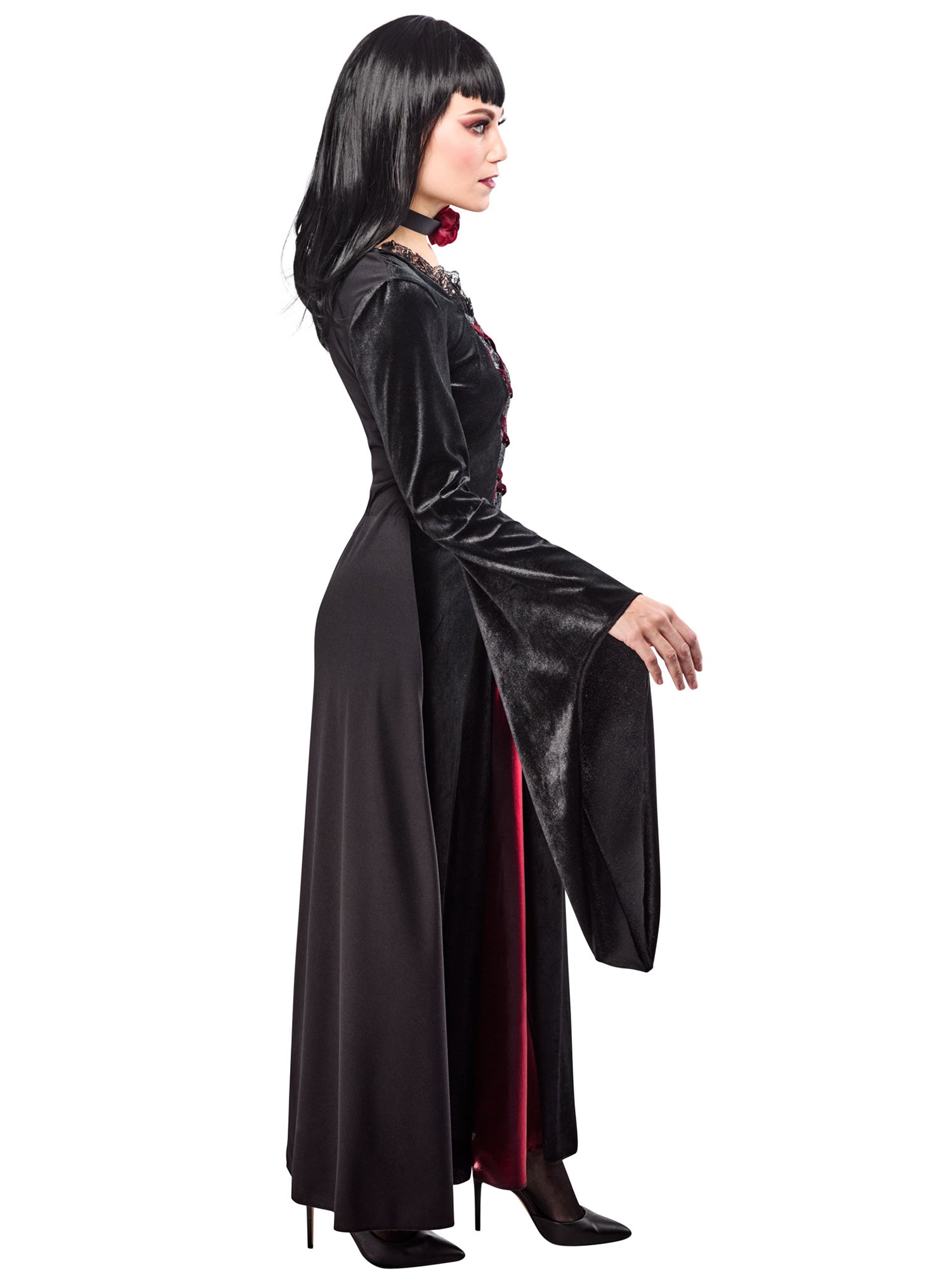 Women's Gothic Chic Dress with Choker - costumes.com