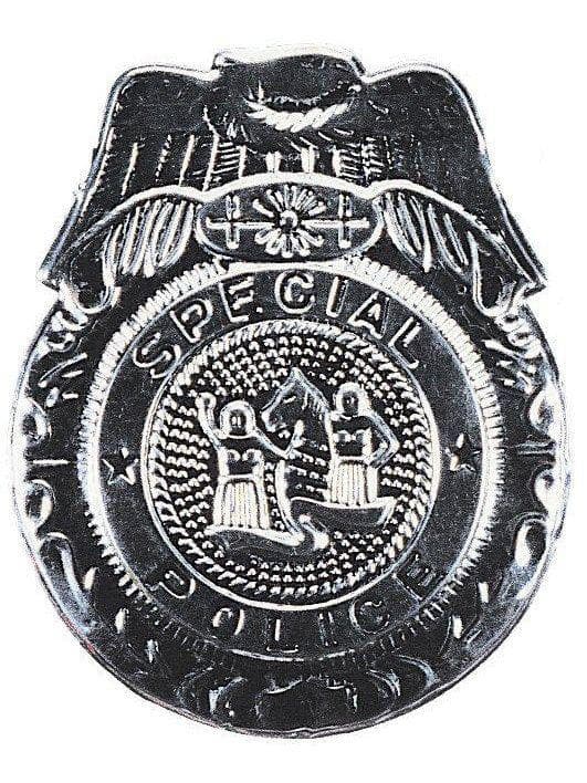 Adult Silver Police Badge Prop - Deluxe - costumes.com