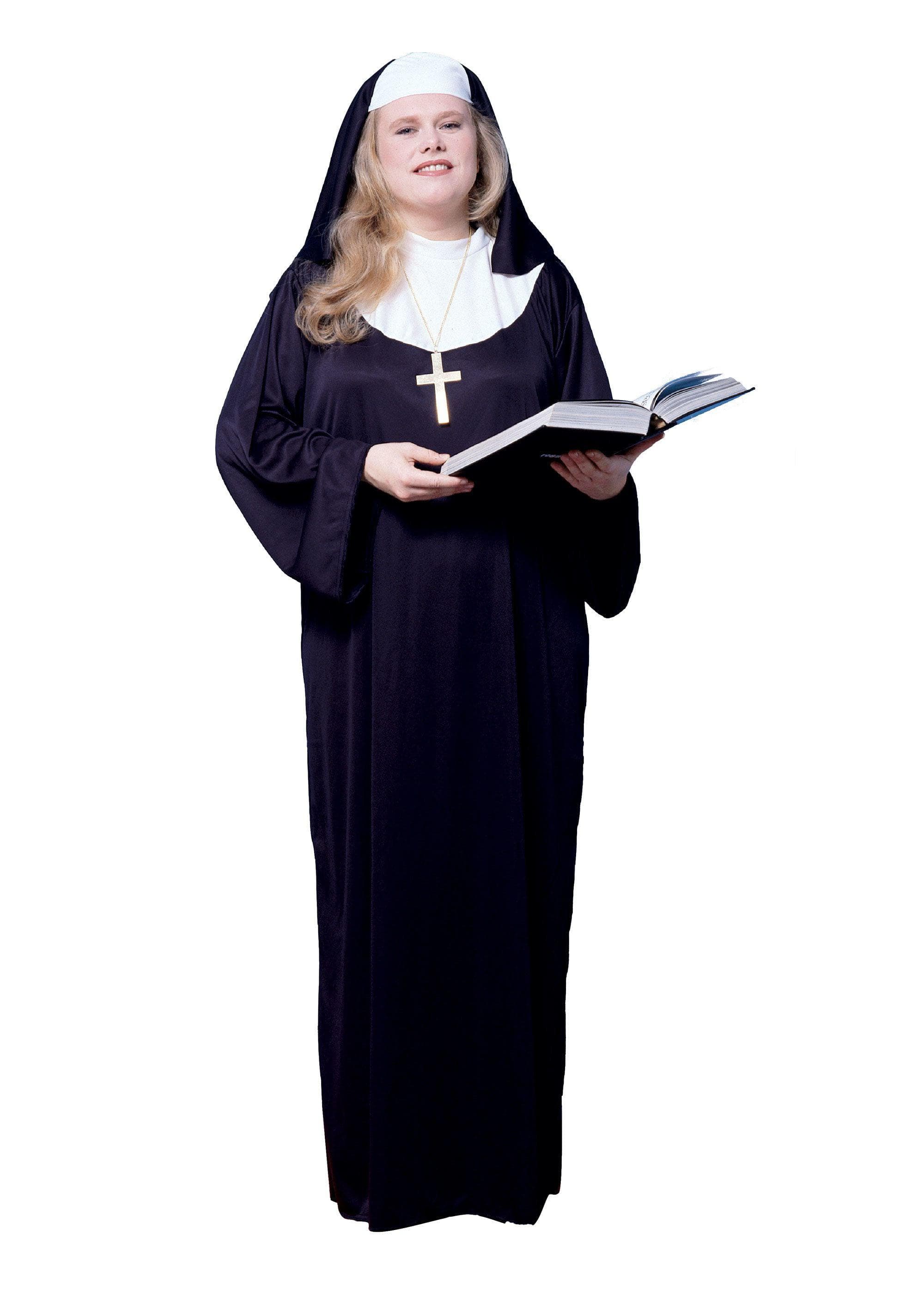 Adult Plus Size Nun Costume - costumes.com