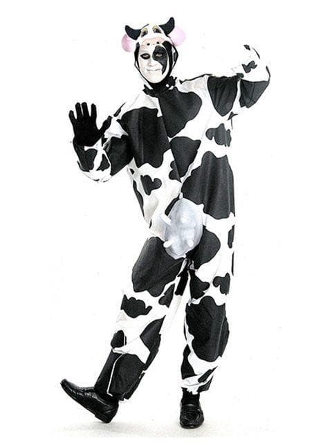 Adult Black and White Comical Cow Costume - costumes.com