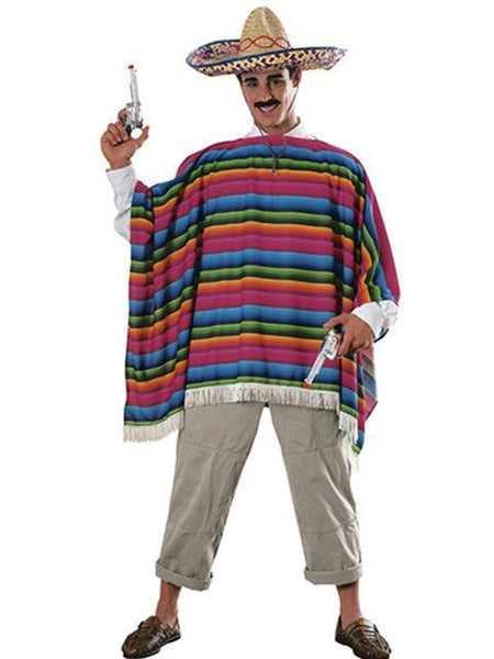 Fiesta Serape and Sombrero Costume Adult