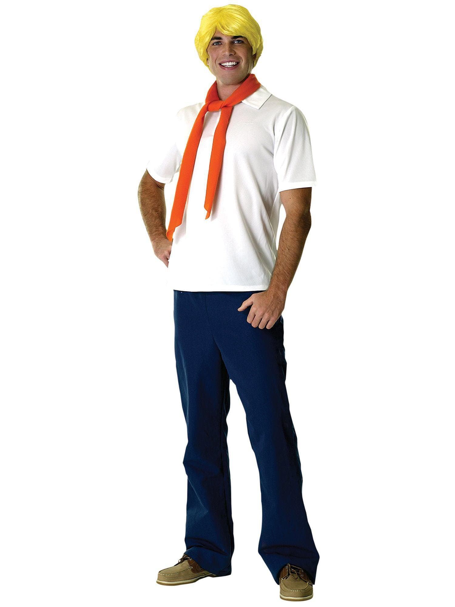 Adult Scooby-Doo Fred Costume with Wig - costumes.com