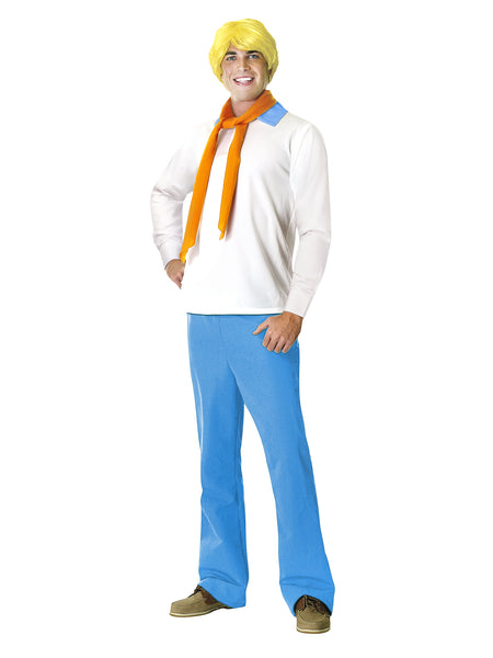Men's Scooby-Doo Fred Costume with Wig
