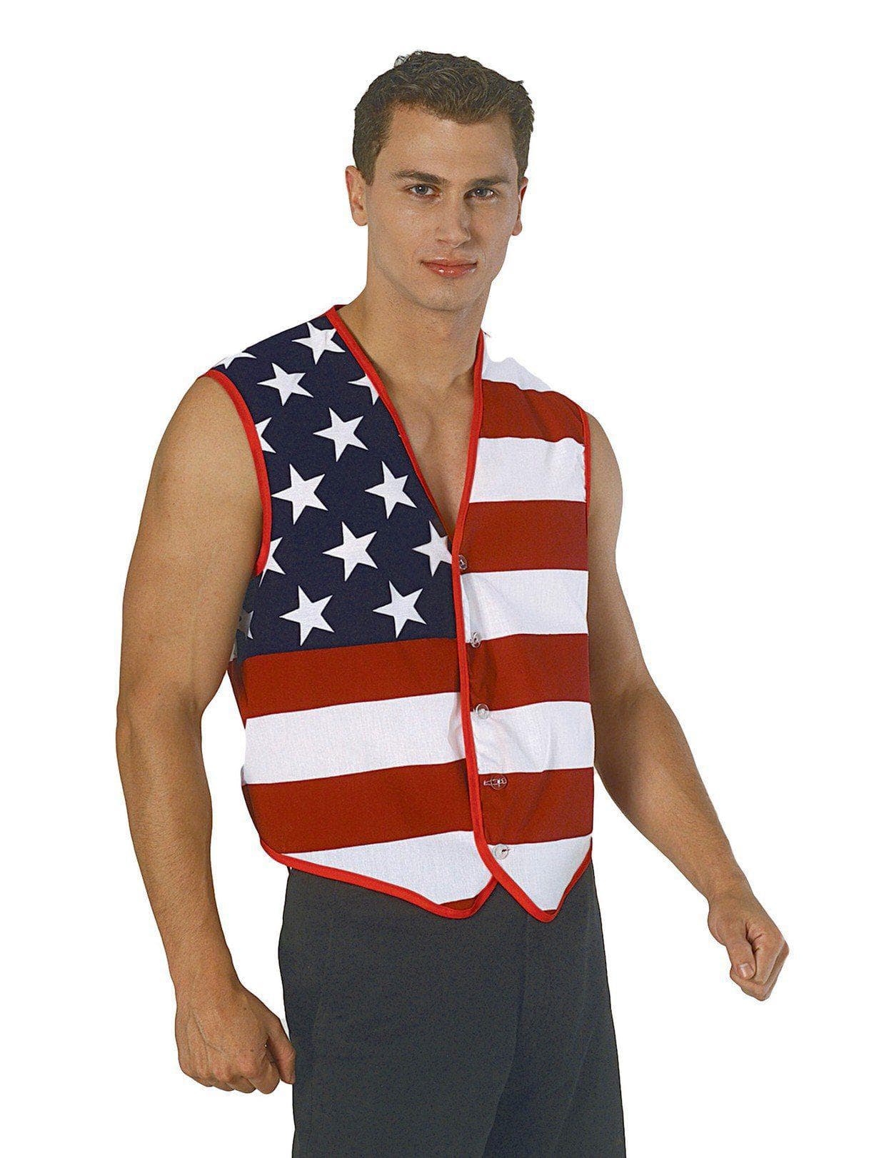 Stars And Stripes American Flag Vest - costumes.com