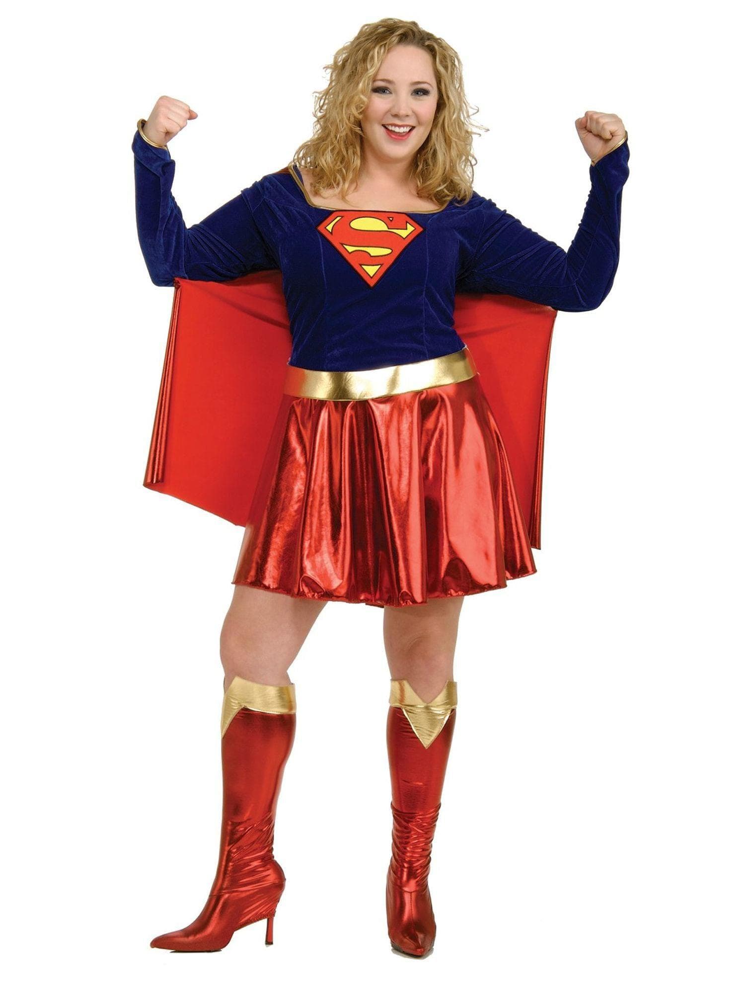Adult DC Comics Supergirl Plus Size Costume - costumes.com