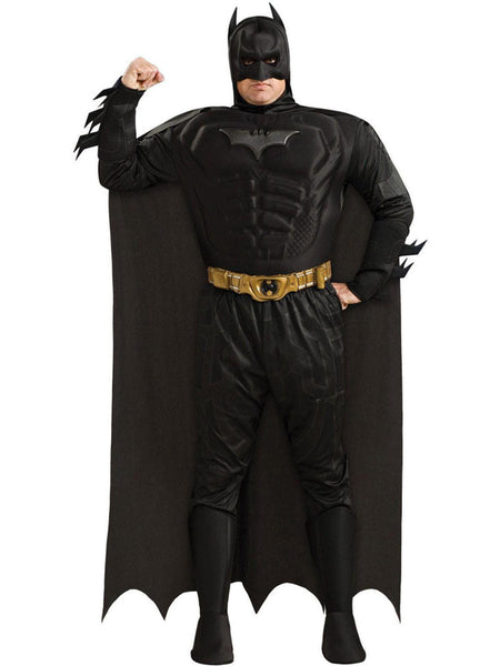 Adult Dark Knight Batman Deluxe Muscle Chest Plus Size Costume