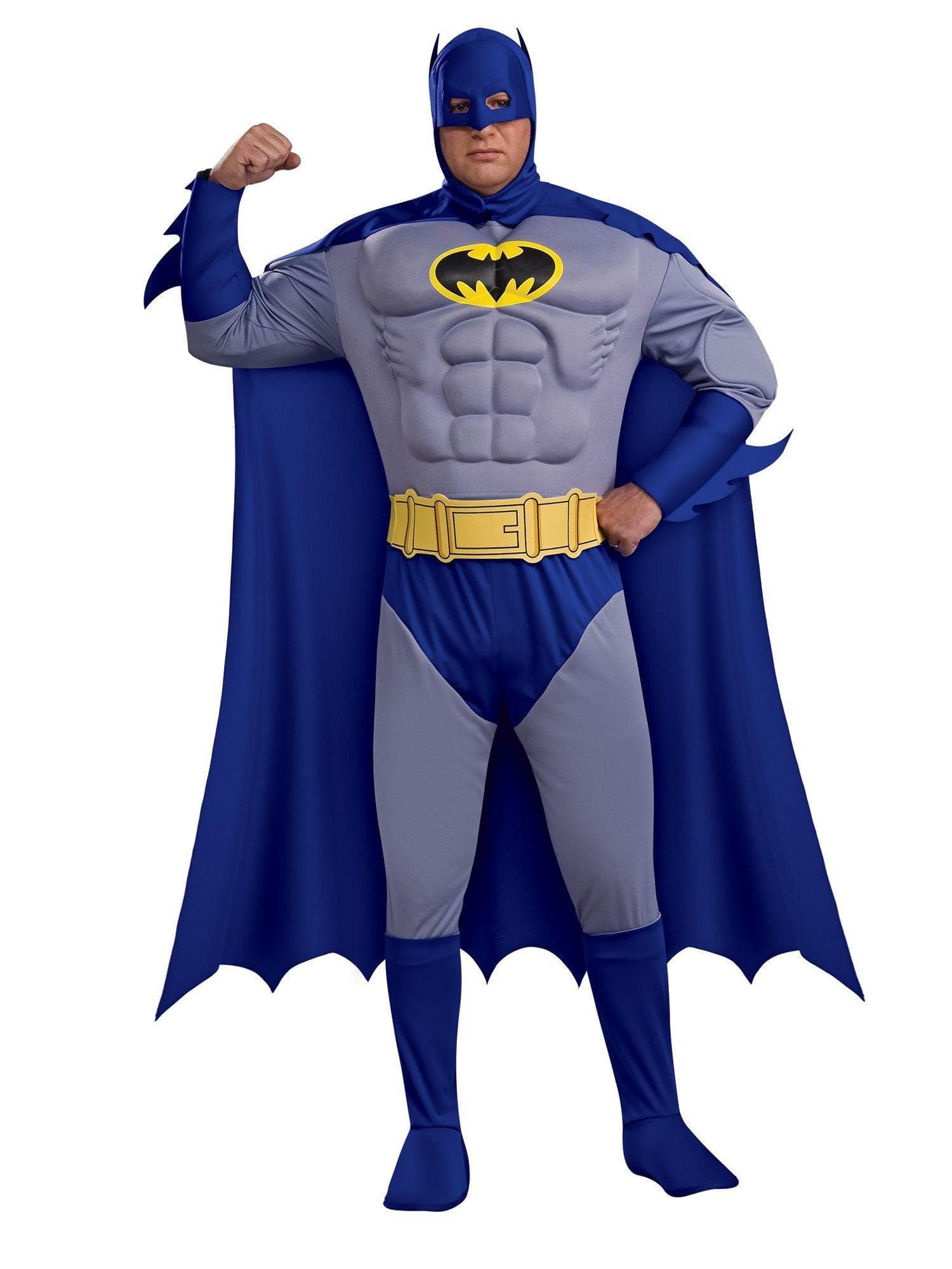 Adult The Brave And The Bold Batman Deluxe Muscle Chest Plus Size Costume - costumes.com