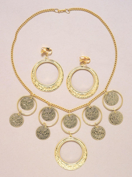 Adult Bohemian Inspired Necklace And Earrings