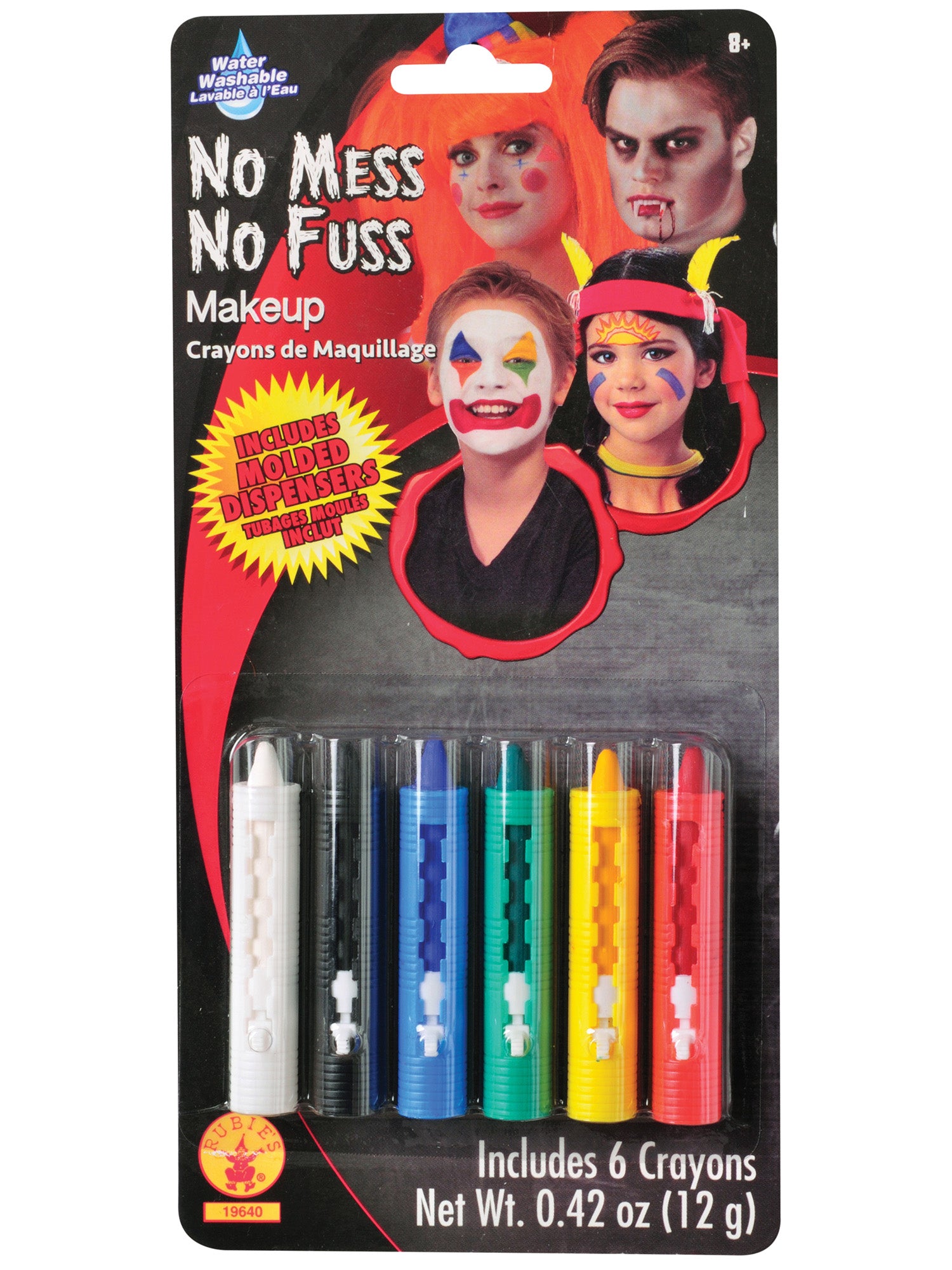 Face Makeup Crayons - 6 Count - costumes.com