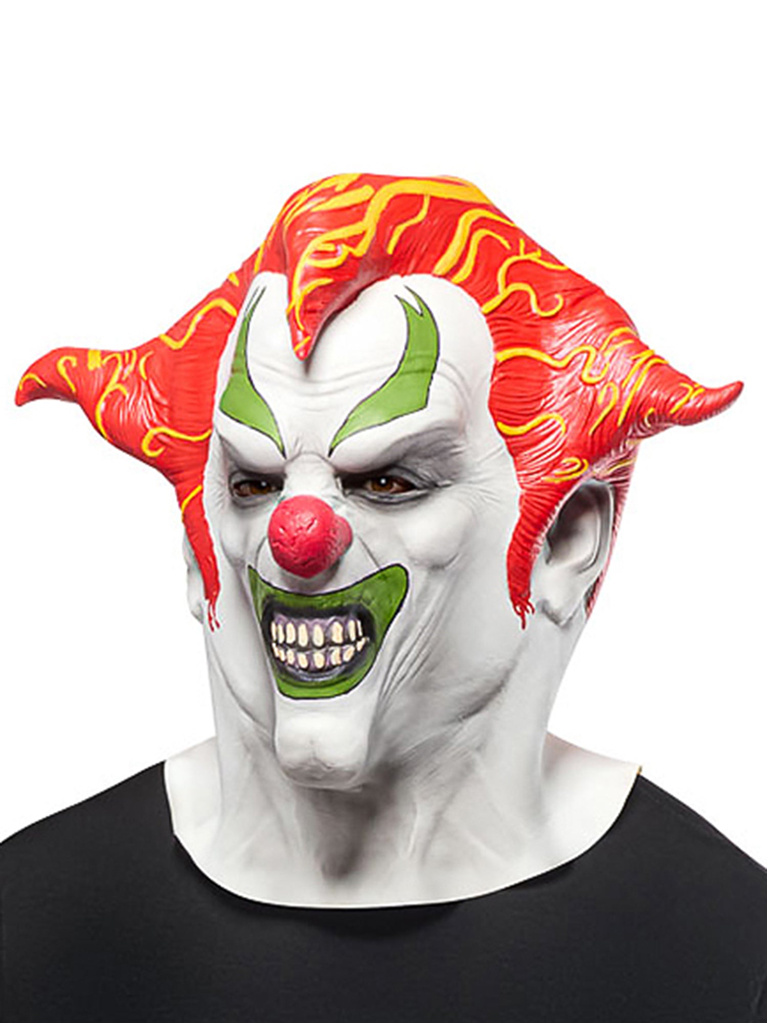 Men's Halloween Horror Nights Jack the Clown Overhead Latex Mask - costumes.com