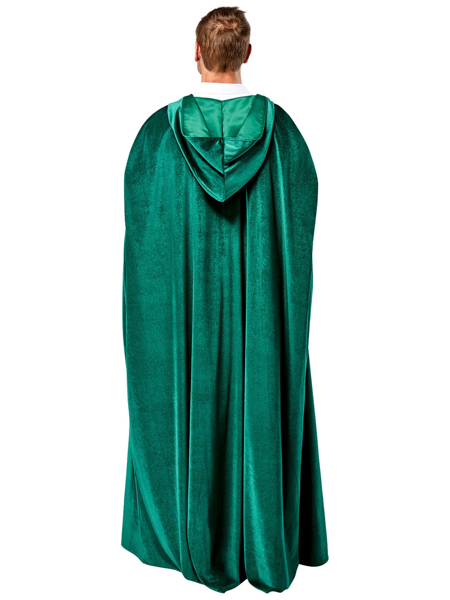 Adult Green Full Length Hooded Renaissance Cloak - costumes.com