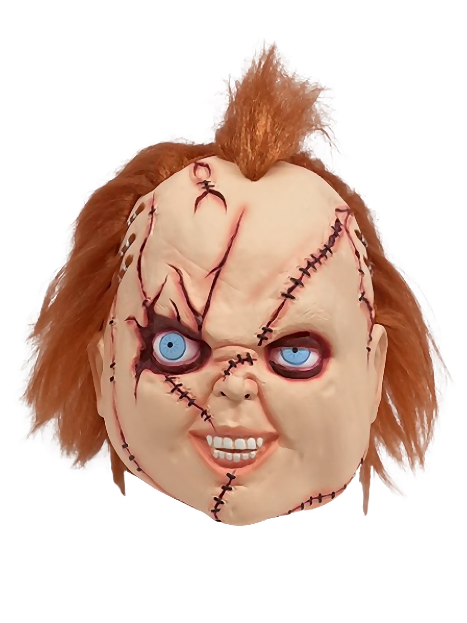 Men's Bride of Chucky Stitched Up Chucky 3/4 Vinyl Mask - costumes.com