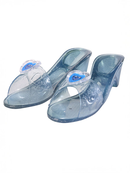 Girls' Blue Princess Glass Slipper Shoes