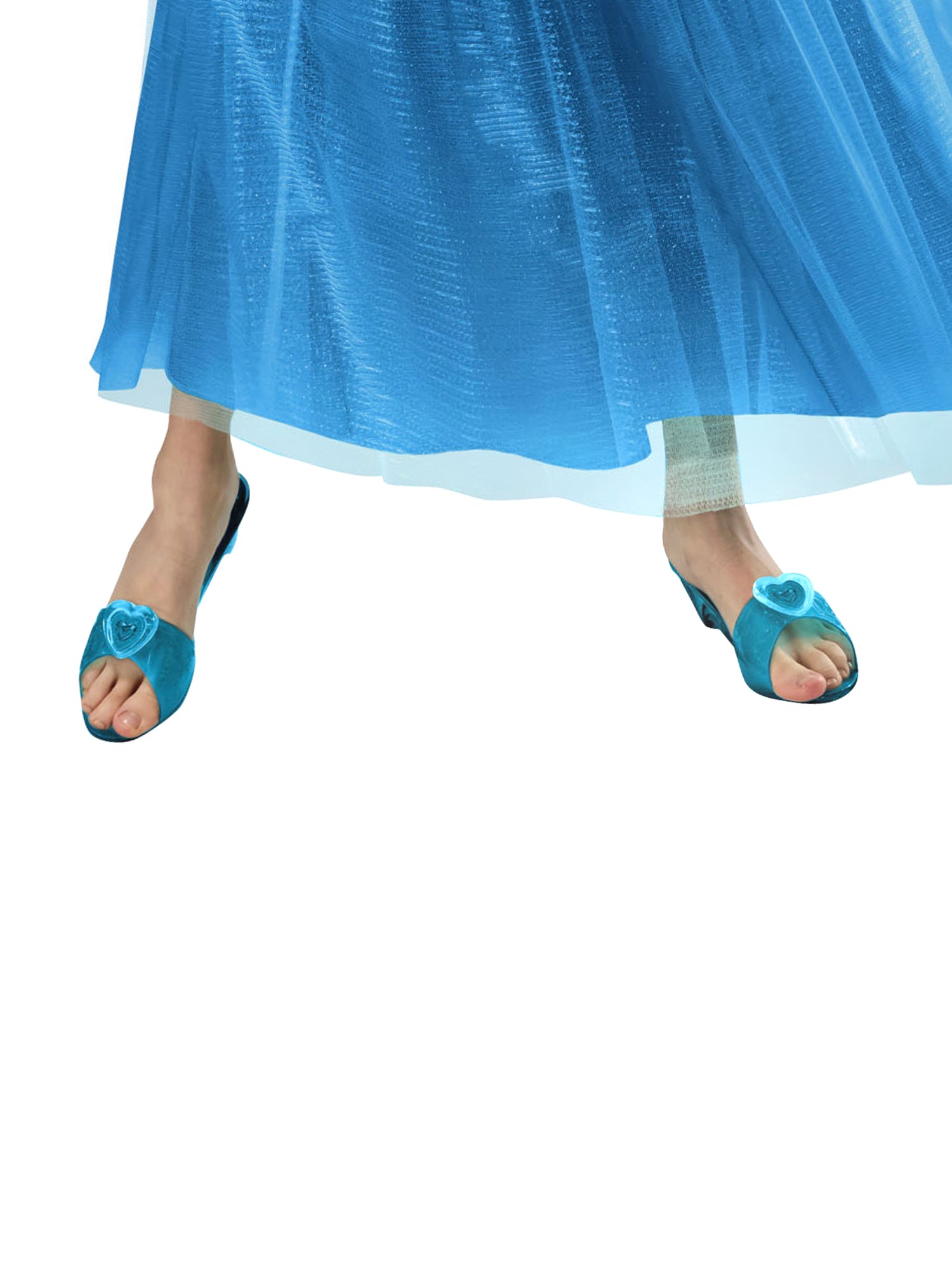 Girls' Blue Snow Princess Shoes - costumes.com