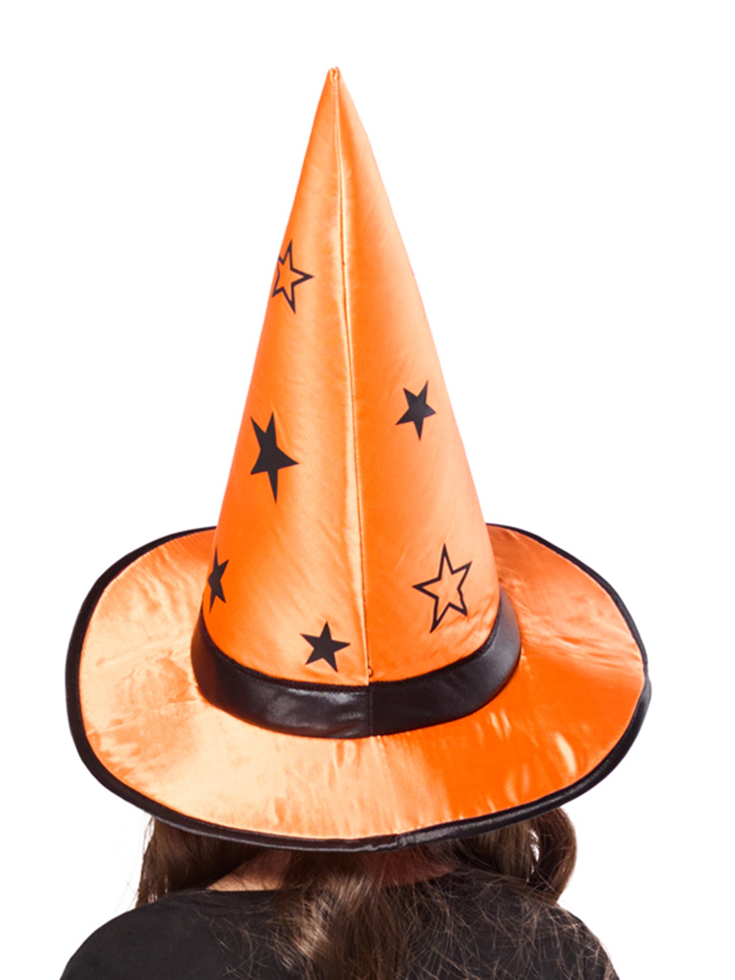 Kids' Orange and Black Celestial Witch Hat - costumes.com