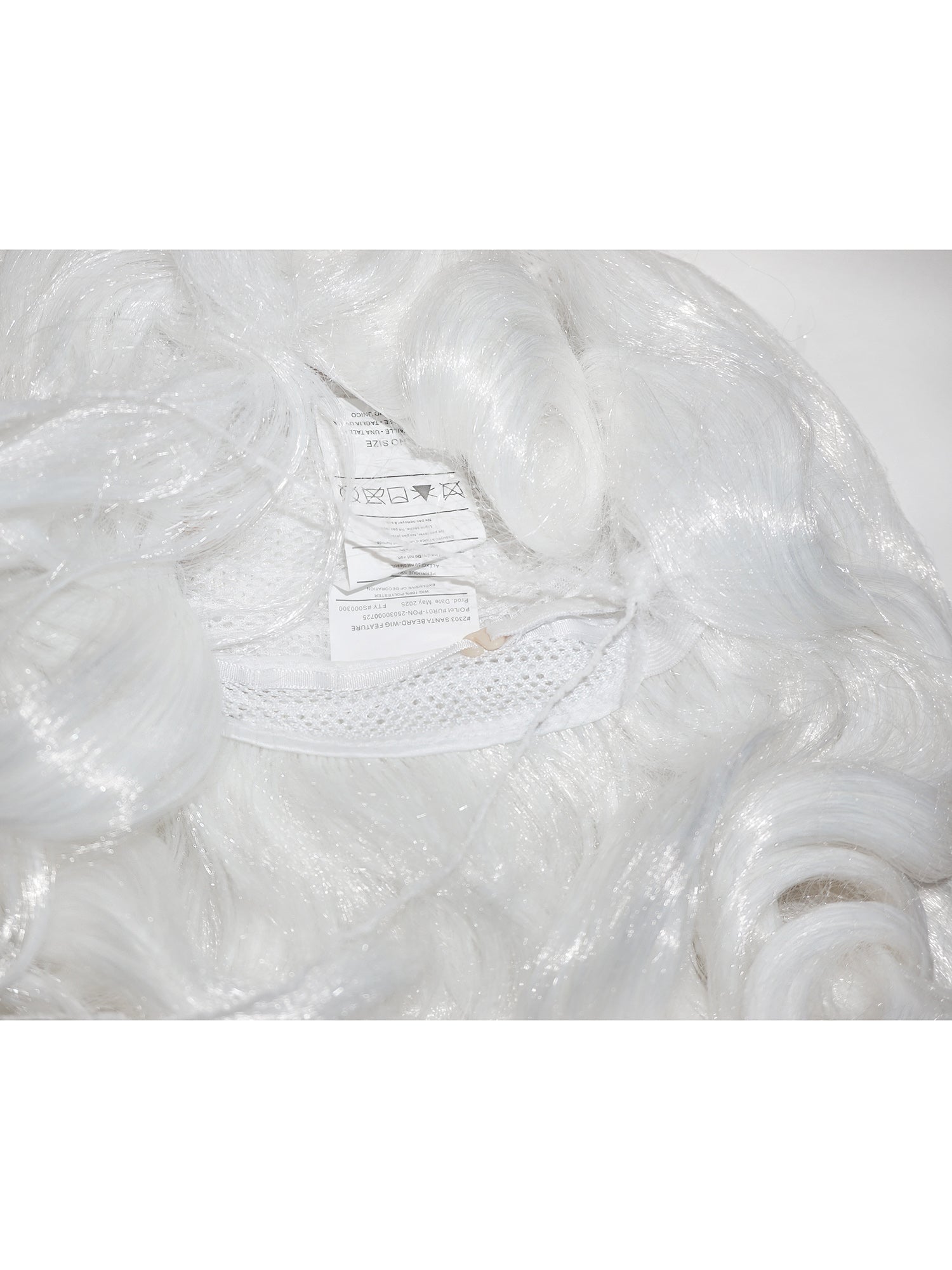 Men's White Santa Beard And Wig Set - Super Deluxe - costumes.com