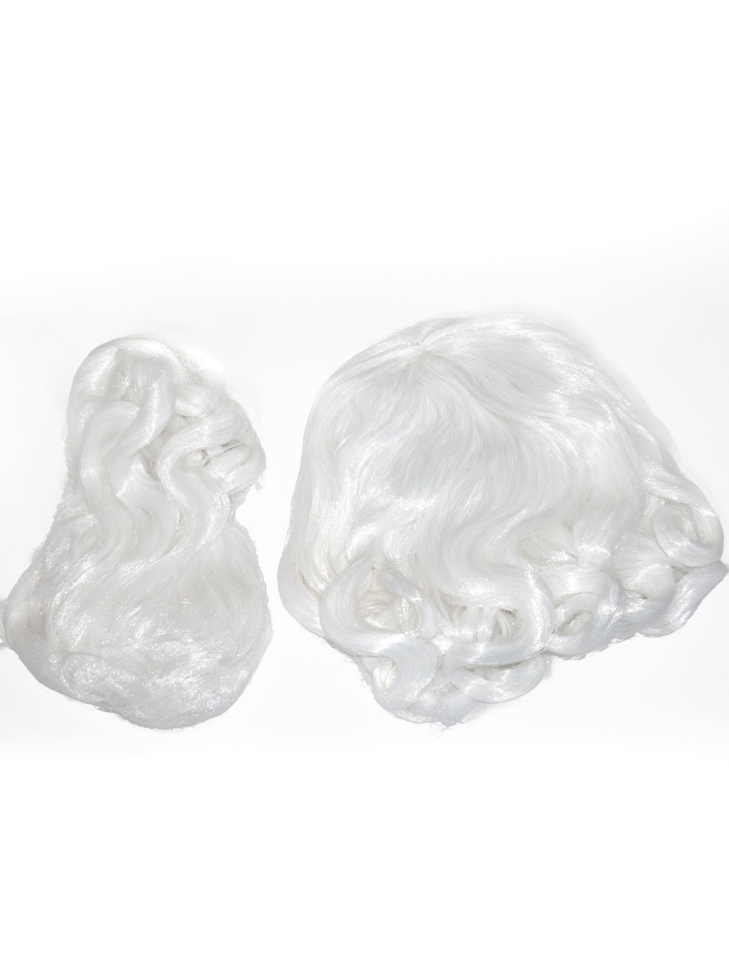 Men's White Santa Beard And Wig Set - Super Deluxe - costumes.com