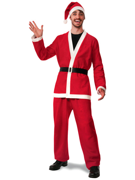 Adult XL Flannel Santa Suit Costume