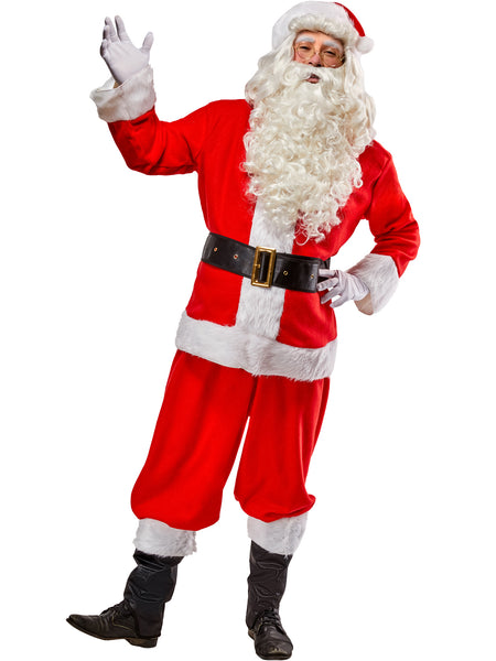 Men's Big and Tall Basic Santa Suit Costume - Economy
