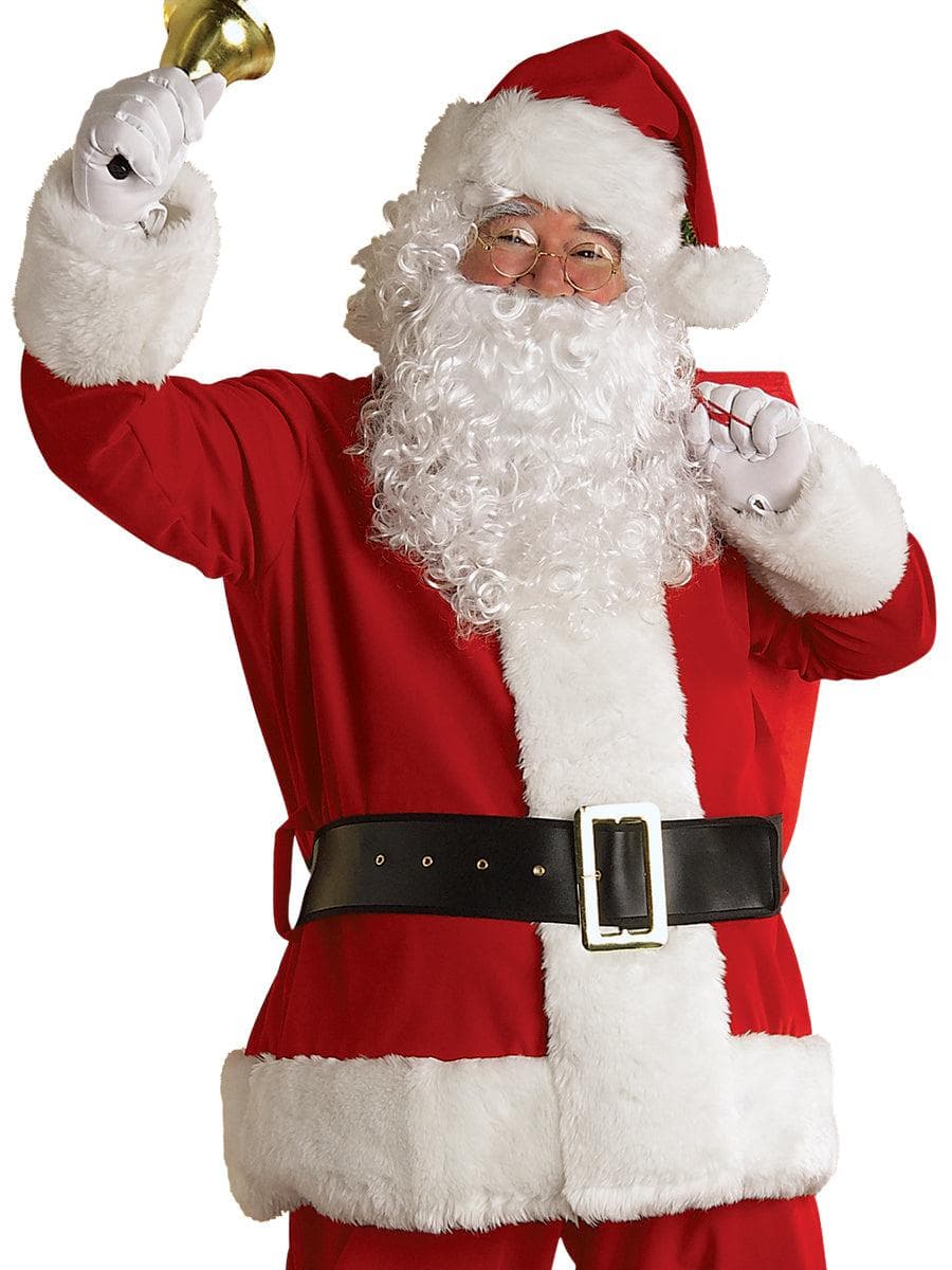 Adult X-Large Regal Plush Santa Suit Costume - costumes.com