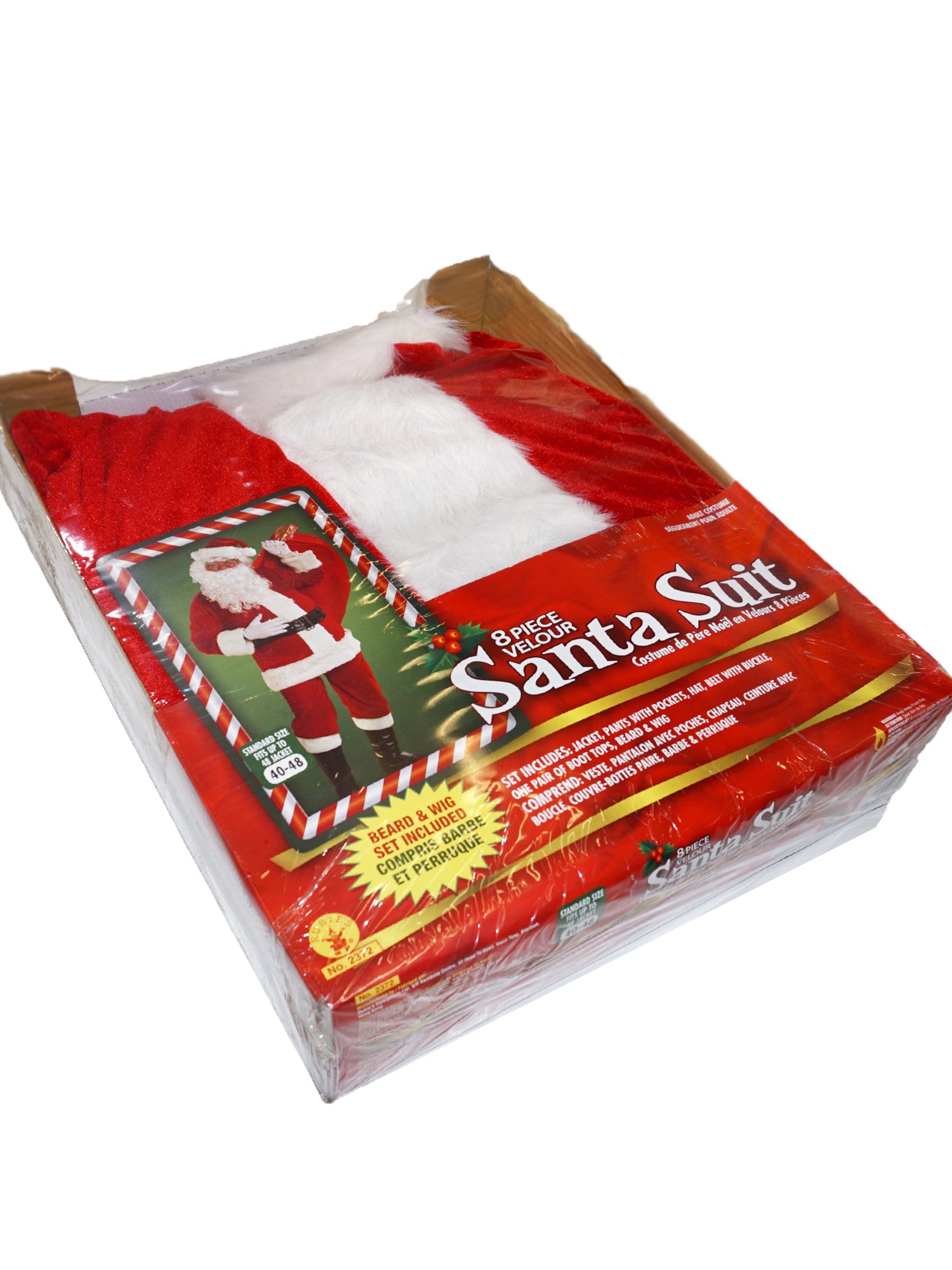 Adult Velour Santa Suit Costume - costumes.com