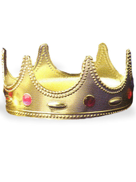 Adult Gold Jeweled Regal Queen Crown