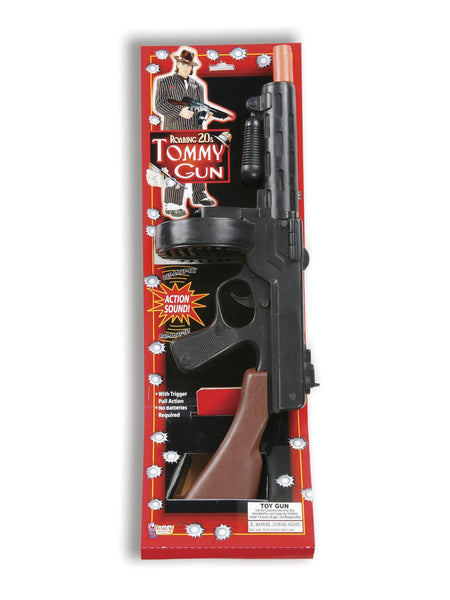 Adult Black Roaring 20's Gangster Tommy Gun Prop