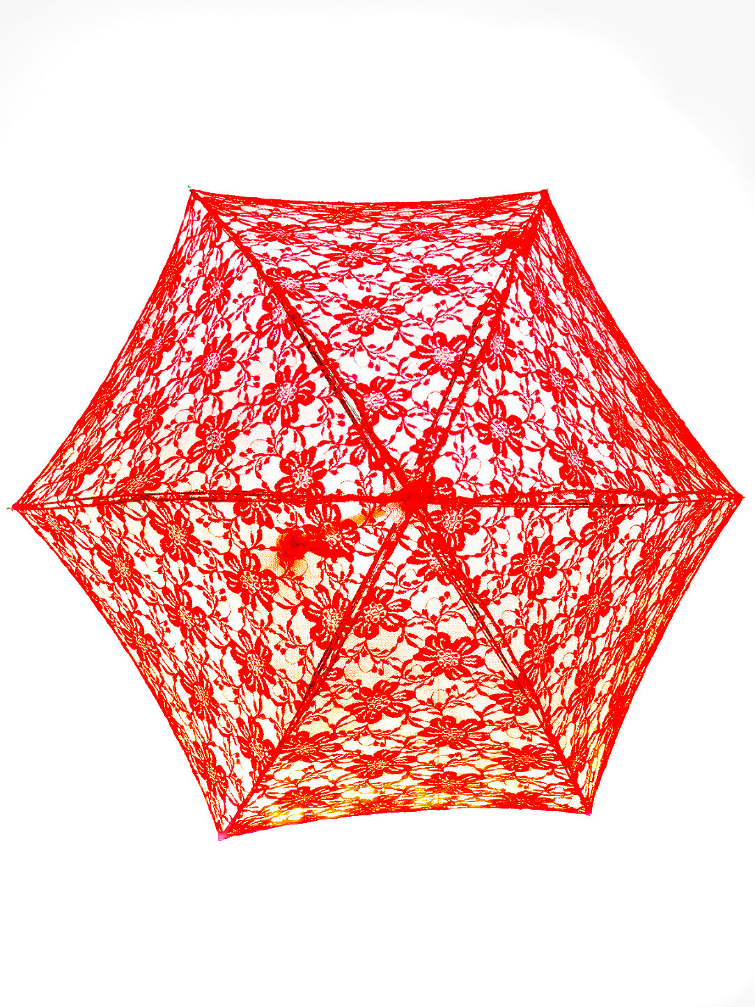 Adult Red Lace Parasol - costumes.com