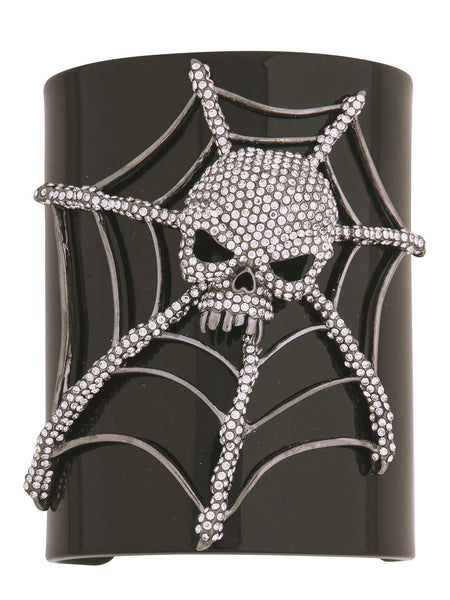 Adult Rhinestone Skull Wrist Cuff