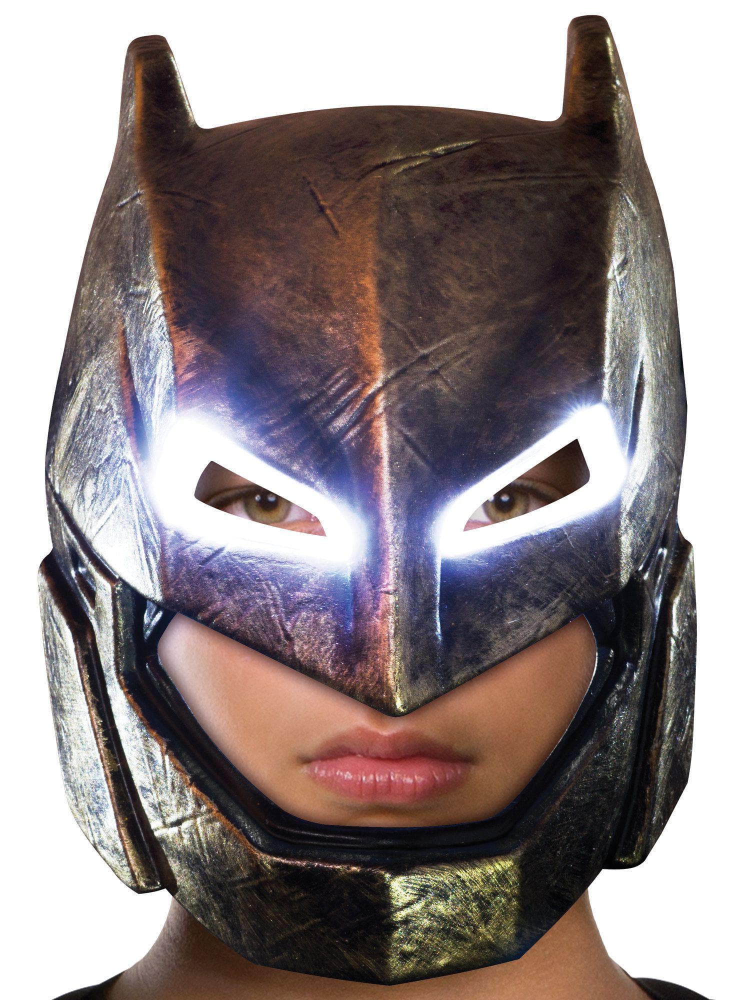 Kids' Batman V Superman: Dawn Of Justice Batman Armored Light Up Mask - costumes.com